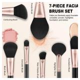 Silkpuff Makeup Brushes Set 15 Pcs Professional, Travel Makeup Brushes With Brush Case, Pearlescent Wood Handle, Premium Cruelty-Free Synthetic Fiber Hair, Foundation Concealer Eye Shadow Blushï¼B