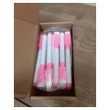 PATIKIL Dry Erase Marker Pens, 30 Pack Rose Red Ink Fine Point Low Odor Whiteboard with Eraser Cap for Office Home Classroom, White Pen Rod - Retail: $10