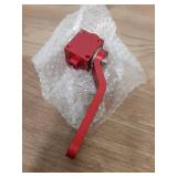 CaBYbigG 1/8\" Brake Line Lock Shut Off Valve Black Aluminium 1/8\" NPT Billet Automotive Red - Retail: $19