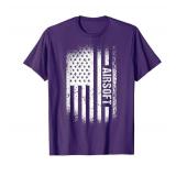 BLACK NOT PURPLE Sport Us Flag Airsoft T-Shirt Large - Retail: $20