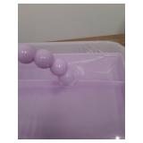 CRACKED PLASTIC Huniupore Hair Accessories Organizer for Girls Headbands, Clips, Ties Baby Girl Supplies, Lockable Three-layer Folding Craft Organizers and Storage Plastic Jewelry Box,10.8 * 5.9 * 5.7