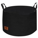 Fire Pit Cover for Solo Stove Yukon 29 Inch, Waterproof Solo Stove Shelter Accessories, Firepit Covers Round Outdoor (Black) - Retail: $16
