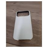 Appears Pre Owned LOHASIC for iPhone 17 Pro Max Case Leather, Slim Luxury Designer Aesthetic Cover for iPhone 17 Pro Max, Soft Vegan Business iPhone 17 Pro Max Leather Case for Women Girls, White/Beig