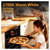 HINUAXBULB 6 Pack Microwave Light Bulb 40 Watt 120V T8 Replacement Light Bulb E17 Standard Base Stove Light Bulbs Under Hood for Oven Stove Refrigerator Microwave - Retail: $7