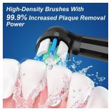 iO Replacement Heads Compatible with Oral B iO, Brush Heads for iO 2/3/4/5/6/7/8/9/10 Series Electric Toothbrushs, Medium Softness, Removes Stubborn Plaque, 5 Black/5 White - Retail: $23