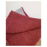 BEQHAUSE Kitchen Runner Rugs 20\"x48\", Non-Slip Kitchen Mats for Floor, Super Absorbent and Stain Resistant Kitchen Rug, Machine Washable Rugs for Kitchen, Hallway, Laundry & Sink, Red - Retail: $30