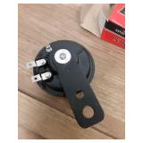 NYTKL Motorcycle Electric Horn, 12V 1.5A 105db Waterproof Round Loud Horn Speaker, Universal Small Air Horn Electric Loud Speaker for Motorcycle Scooter Dirt Bike ATV UTV - Retail: $6