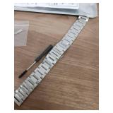 BINLUN Thick Stainless Steel Watch Band Metal Heavy Polished Matte Brushed Finish Watch Strap Replacement for Men Women 16mm/18mm/20mm/21mm/22mm/23mm/24mm/26mm(Polished Silver,20mm) - Retail: $21