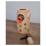 TOP BRIGHT Montessori Toys for 2 Year Old Girl and Boy, Fine Motor Skills Toddler Toys Age 2-4, Woodpecker Worm Toy Magnetic Bird Feeding Game - Retail: $20