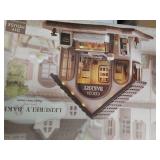 UNMANIFESTED FOR PIECES MAY OR IS MISSING PIECES Flever DIY Miniature House Kit, Tiny Home Kit with LED Light, Mini House Build Craft Kits for Adults and Teens, Home Decor Creative Gift for Family/Fri