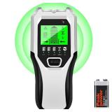 Stud Finder Wall Scanner 5 in 1 Multifunctional Upgraded Smart Wall Scanner, Stud Sensor Beam Detector with Battery for Wood Metal and AC Wire Detection, Comes with HD LCD Display and Audio Alarm - Re