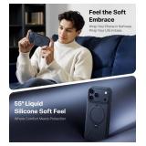 TORRAS Q3 Silicone 360 Spin for iPhone 17 Pro Case with Stand, Fit for MagSafe, Magnetic Ring Kickstand with Camera Control, Liquid Silicone Rubber Soft Phone Case for iPhone 17 Pro 6.3