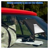 Starlink Mini Protective Cover & Hard Case with 4 Suction Cups + 2 Carabiners Silicone Cover for StarLink Mini, Waterproof Lightweight Travel Accessories (Black) - Retail: $20