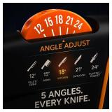 5 Precision Adjust Knife Sharpener- 3-Stage Premium Kitchen Knife Sharpener to Repair, Restore & Polish Blades by Sharp Pebble - Retail: $38