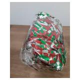 66 Ft Christmas Tinsel Garland Thick Tinsel Garland Xmas Tree Decorations Metallic Tinsel Twist Garland for Christmas, Birthday, Party Decor Indoor Outdoor Party Supplies (Green-Red-Silver) - Retail: 