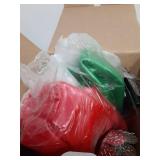 YHFUISK 9 PCS Outdoor Christmas Decorations,11 Inch Large Inflatable Christmas Balls,Christmas Ornaments Decor for Front Door Yard for New Year Festive - Retail: $23