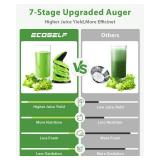 Pre Owned ECOSELF Black Juicer Machines with Wide Mouth, High Juice Yield - Retail: $1,682