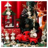 5Pcs/Box Christmas Colorful Candy Pendant Plastic Xmas Tree Hanging Ornament 2025 New Year Christmas Decor Gift,21 * 10cm (Champagne Gold) - Retail: $12,080