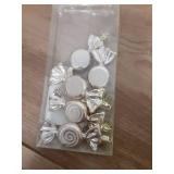 5Pcs/Box Christmas Colorful Candy Pendant Plastic Xmas Tree Hanging Ornament 2025 New Year Christmas Decor Gift,21 * 10cm (Champagne Gold) - Retail: $12,080