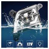 RANSOTO LED Fog Lights for 2019-2023 Chevy Silverado 1500 2500HD 3500HD, Front Bumper Driving Fog Lamps Assembly with Switch & Wiring Harness Kit, Waterproof IP67 White Foglights Replacement (Pair) - 