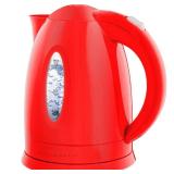 OVENTE Electric Kettle, 1.7L Fast Boiling Water Heater for Coffee or Tea, BPA Free with Water Level Gauge, Auto Shut-Off, Boil-Dry Protection, Indicator Light and Removable Filter, Red KP72R - Retail: