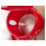 OVENTE Electric Kettle, 1.7L Fast Boiling Water Heater for Coffee or Tea, BPA Free with Water Level Gauge, Auto Shut-Off, Boil-Dry Protection, Indicator Light and Removable Filter, Red KP72R - Retail: