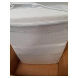 Madison Park Freshspun Basketweave Luxury Cotton Blanket Cream 90x90\" Full/Queen Size Basketweave Premium Soft Cozy 100% Cotton For Bed, Couch or Sofa - Retail: $33