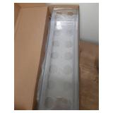 4 Pack Clear Acrylic Flower Vase Centerpiece for Dining Table,63.2 Inch Rectangular Floral Low Vases with 64 Holes for Dining Table Modern Flower Arrangement for Home Decor or Weddings - Retail: $34