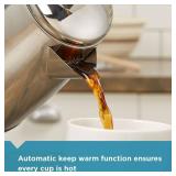 PRE OWNED Farberware Electric Coffee Percolator, Stainless Steel Basket, Automatic Keep Warm, No-Drip Spout, 8 Cup - Retail: $70