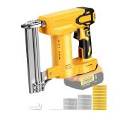 18 Gauge Brad Nailer/Narrow Crown Stapler Compatible with Dewalt 20V MAX Battery(NO Battery) 2 in 1 Cordless Nail Gun with 1000 Nails and 1000 Staples for Home Improvement, DIY and Woodworking - Retai