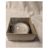 Peter Pan Quote Glass Dome Paperweight