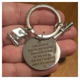 Inspirational Graduation Quote Keychain
