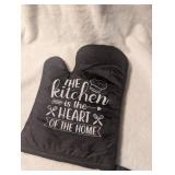 Decorative Kitchen Quote Oven Mitt