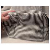 Striped Cotton Makeup Bag Set