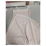 Ribbed Cream Slip Dress Size Small