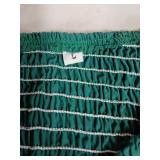 Green Smocked Prairie Dress-L