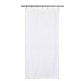 Barossa Design Waterproof Fabric Stall Shower Curtain or Liner 36 inch Wide Half Size Microfiber, Hotel Quality Stand-up Small Narrow Single Shower Curtain, Machine Washable, White, 36x72