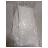 Barossa Design Waterproof Fabric Stall Shower Curtain or Liner 36 inch Wide Half Size Microfiber, Hotel Quality Stand-up Small Narrow Single Shower Curtain, Machine Washable, White, 36x72