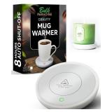 Coffee Mug Warmer with Auto Shut-Of Compact 17W Cup Warmer for Desk with Gravity Switch Electric Candle Warmer Plate for Jar Candles Keeps Coffee, Tea & Drinks Warm Safe & Durable (White)