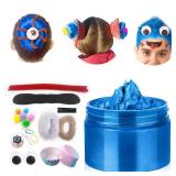 Blue Temporary Hair Color Wax Kit for teenagers,Crazy Hair Day Accessories,Gifts for Girls,Boys,Instant Hair Dye Color Wax for Party, Cosplay, Halloween, Christmas,Washable Crazy Hair Style
