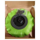 Hemoton Solar Fountain Pump Floating Lotus Leaf Fountain for Outdoor Garden Pond Bird Bath Waterproof 11 Inch Easy Installation Solar Powered Water Feature