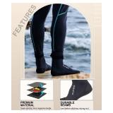 XUKER Neoprene Water Socks 3mm, Sand Proof Beach Volleyball Socks Diving Socks for Outdoor Water Sports Small