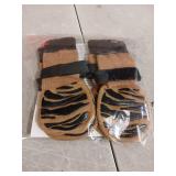 DOK TigerToes Premium Non-Slip Dog Socks for Hardwood Floors - Extra-Thick Grip That Works Even When Twisted - Prevents Licking, Slipping, and Great for Dog Paw Protection (Cool Caramel, Medium)