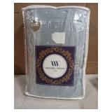 HENGWEI Christmas Blue Snowflakes Quilt Set King Size - Lightweight Microfiber Quilts Reversible Bedspreads 3 Pieces,Snowflake White Elk Coverlets Set(Includes 1 Quilt, 2 Pillow Shams)