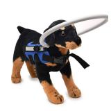 GabeFish Lightweight Adjustable Blind Ring for Dogs Cats, Pet Harness Guide Device Blue Small