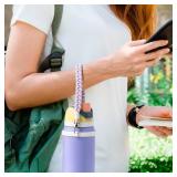Soledea Water Bottle Handle Strap Compatible with Owala & Stanley Kids Cups, Hand-Woven Lanyards Silicone Water Bottle Sling, Carrier, Holder with Strap