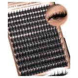 Goddvenus Manga Lash Clusters With Spikes Wispy Cluster Eyelash Extensions Fluffy Anime Eyelashes Clusters Reusable Faux Mink Fairy Individual Lash Extension (D Curve 12-18mm 204 pieces)