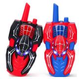 Kids Walkie Talkies Toys for 4 5 6 Years Old Boys,Spider Toy Gifts Age 4 5 6 7 8 Toddler Walkie Talkies 2 Pack with Lanyard for Outdoor Garden Hiking Camping Play Boy Girls Birthday Presents