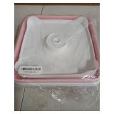 GIMWA Collapsible Wash Basin for Baby Bottles - 2.4 Gallons Portable Wash Bin for RV Camping Sink, Space-Saving Dish Tub (Pink)