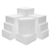 Juvale Foam Blocks - 12-Pack, 4 x 4 x 2 in White - Floral Foam for Flower Arrangements, Crafts & Floral Arrangement Supplies